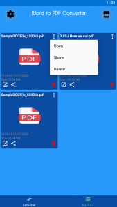 اسکرین شات برنامه Word to PDF Converter 3