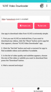 اسکرین شات برنامه Video Downloader for VLIVE 1