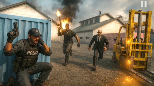 اسکرین شات 2 بازی Police Strike Shooting Game