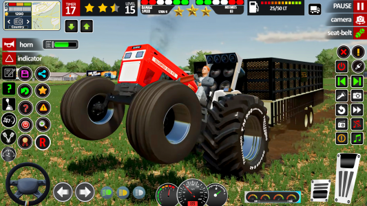 اسکرین شات 1 بازی Indian Tractor Games Simulator