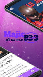 اسکرین شات برنامه Majic 93-3 - #1 for R&B (KMJI) 2