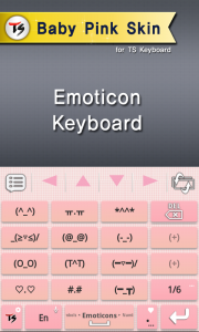 اسکرین شات برنامه Baby Pink Skin for TS Keyboard 4