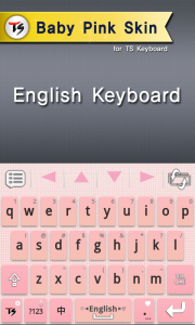 اسکرین شات برنامه Baby Pink Skin for TS Keyboard 2