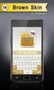 اسکرین شات برنامه Brown Skin for TS Keyboard 1