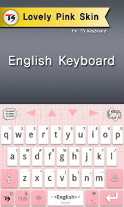 اسکرین شات برنامه Lovely Pink for TS Keyboard 2