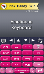 اسکرین شات برنامه Pink Candy for TS Keyboard 4