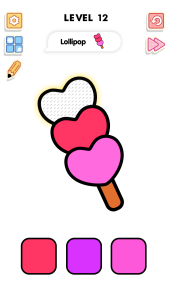 اسکرین شات 2 بازی Color & Draw : Satisfying Game