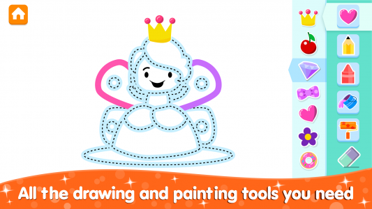 اسکرین شات بازی Coloring and Drawing For Girls 2