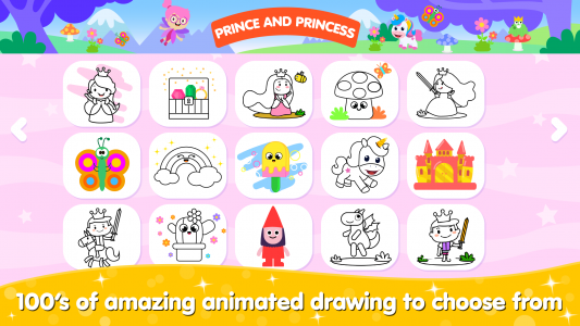 اسکرین شات بازی Coloring and Drawing For Girls 3