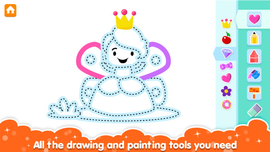 اسکرین شات 2 بازی Coloring and Drawing For Girls