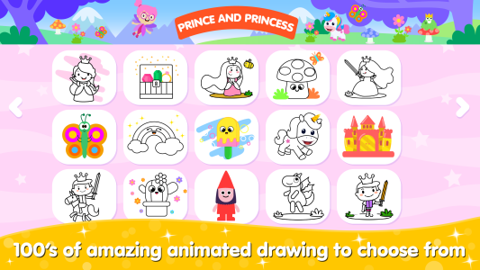 اسکرین شات 3 بازی Coloring and Drawing For Girls