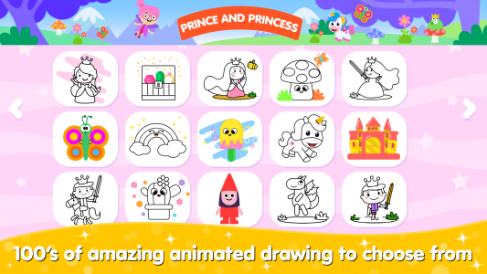 اسکرین شات 3 بازی Coloring and Drawing For Girls