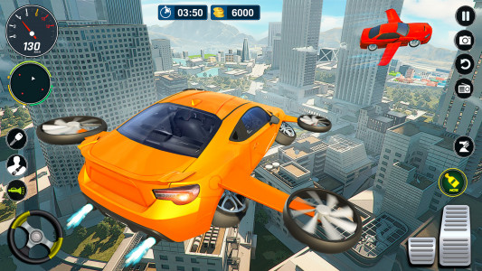 اسکرین شات بازی Flying Car Simulator- Car Game 3