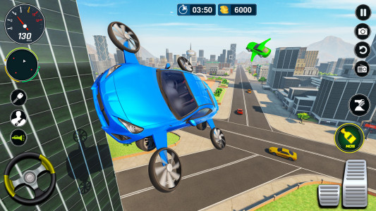 اسکرین شات بازی Flying Car Simulator- Car Game 1