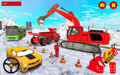 اسکرین شات برنامه JCB Game 2021: Snow Excavator 3