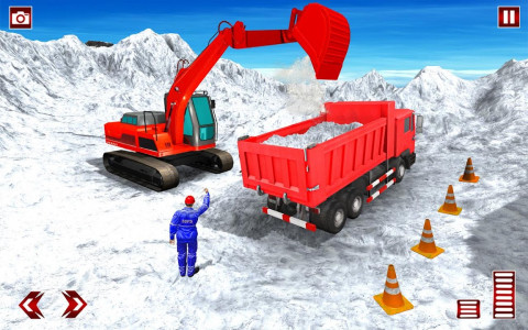 اسکرین شات برنامه JCB Game 2021: Snow Excavator 1