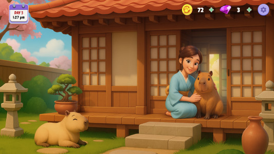 اسکرین شات 3 بازی Capybara Simulator: My pets