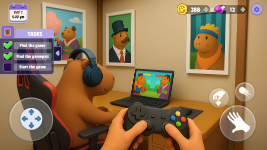 اسکرین شات 2 بازی Capybara Simulator: My pets