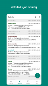 اسکرین شات 8 برنامه Autosync - File Sync & Backup