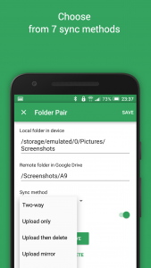 اسکرین شات برنامه Autosync for Google Drive 5
