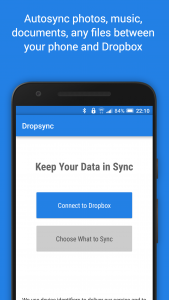 اسکرین شات برنامه Dropsync: Autosync for Dropbox 1