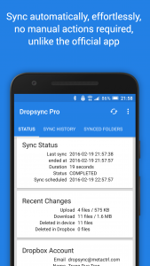 اسکرین شات برنامه Dropsync: Autosync for Dropbox 2