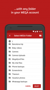 اسکرین شات 4 برنامه Autosync for MEGA - MegaSync