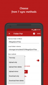 اسکرین شات 5 برنامه Autosync for MEGA - MegaSync