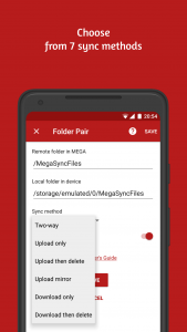 اسکرین شات برنامه Autosync for MEGA - MegaSync 5
