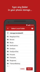 اسکرین شات 3 برنامه Autosync for MEGA - MegaSync