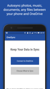 اسکرین شات 1 برنامه OneSync: Autosync for OneDrive