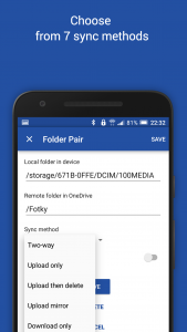 اسکرین شات 5 برنامه OneSync: Autosync for OneDrive