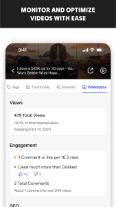 اسکرین شات 4 برنامه TubeBuddy