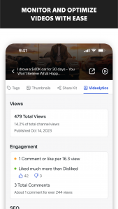 اسکرین شات 4 برنامه TubeBuddy