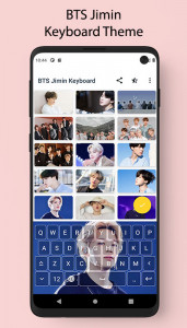 اسکرین شات برنامه BTS Jimin Keyboard Theme 2