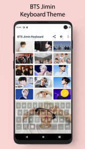 اسکرین شات برنامه BTS Jimin Keyboard Theme 1