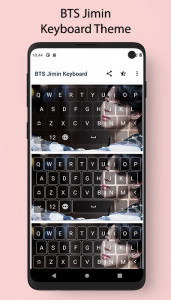 اسکرین شات برنامه BTS Jimin Keyboard Theme 3