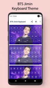 اسکرین شات برنامه BTS Jimin Keyboard Theme 4