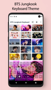 اسکرین شات برنامه BTS Jungkook Keyboard Theme 1