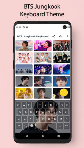 اسکرین شات برنامه BTS Jungkook Keyboard Theme 2