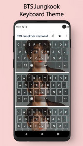 اسکرین شات برنامه BTS Jungkook Keyboard Theme 4