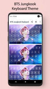 اسکرین شات برنامه BTS Jungkook Keyboard Theme 3