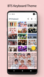 اسکرین شات برنامه BTS Keyboard Theme Offline 1