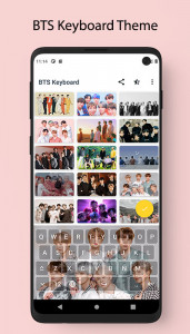 اسکرین شات برنامه BTS Keyboard Theme Offline 2