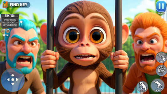 اسکرین شات 4 بازی Zoo Monkey Animal Simulator 3D