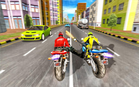 اسکرین شات بازی Bike Attack Race : Highway Tricky Stunt Rider 1