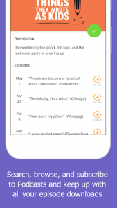 اسکرین شات برنامه Podcast Player & Podcast App - TuneVu 2
