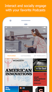 اسکرین شات برنامه Podcast Player & Podcast App - TuneVu 1