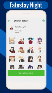 اسکرین شات برنامه Anime Stickers for WhatsApp : New WASticker Apps 4