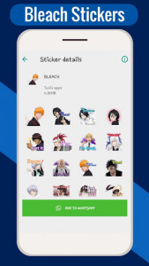 اسکرین شات برنامه Anime Stickers for WhatsApp : New WASticker Apps 2